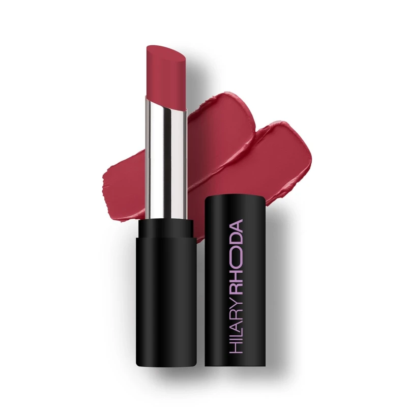Hilary Rhoda Power Stay NonTransfer Lipstick | Matte Finish | Infused with Vitamin E & Shea Butter | Lightweight & Highly Pigmented | Glides Easily & Smudge-Proof |3.2g (Royal Pink - Shade 06) thumbnail 2